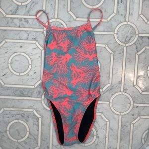 Jolyn Jackson III Tie-Back Onesie in Coral